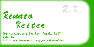 renato keiter business card